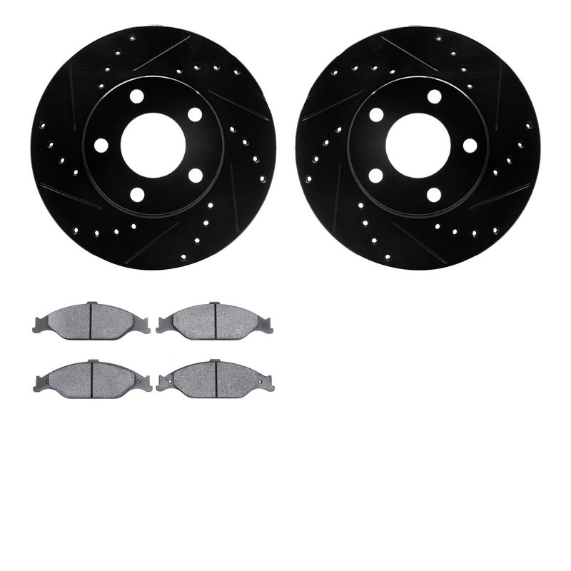 Dynamite Friction 8502-54006 Disc Brake Kit - Front