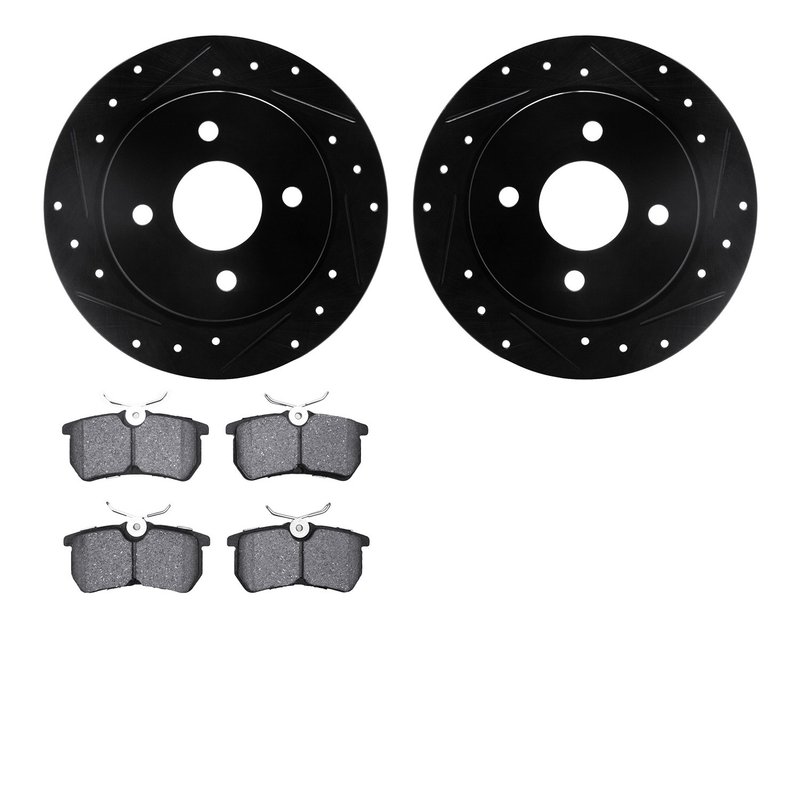 Dynamite Friction 8502-54018 Disc Brake Kit - Rear