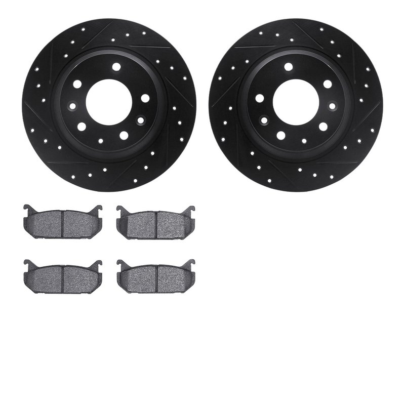 Dynamite Friction 8502-54042 Disc Brake Kit - Rear