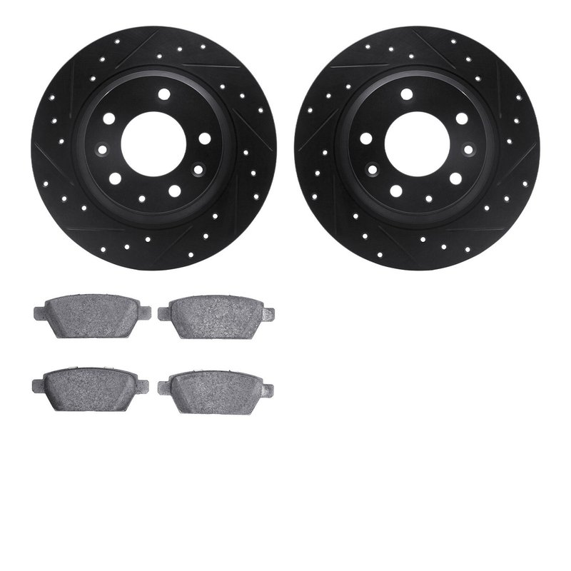 Dynamite Friction 8502-54043 Disc Brake Kit - Rear