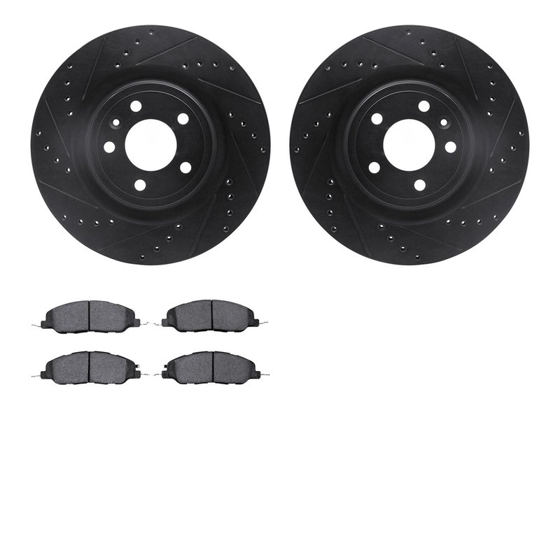 Dynamite Friction 8502-54045 Disc Brake Kit - Front