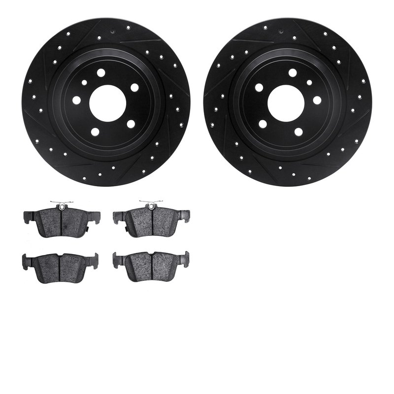 Dynamite Friction 8502-54052 Disc Brake Kit - Rear