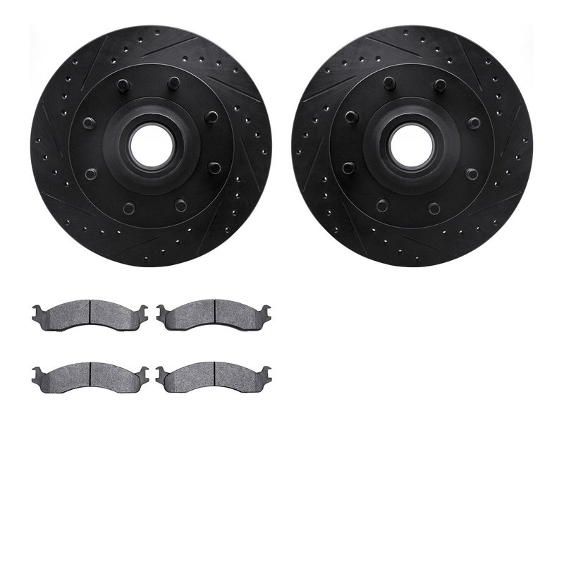 Dynamite Friction 8502-54114 Disc Brake Kit - Front