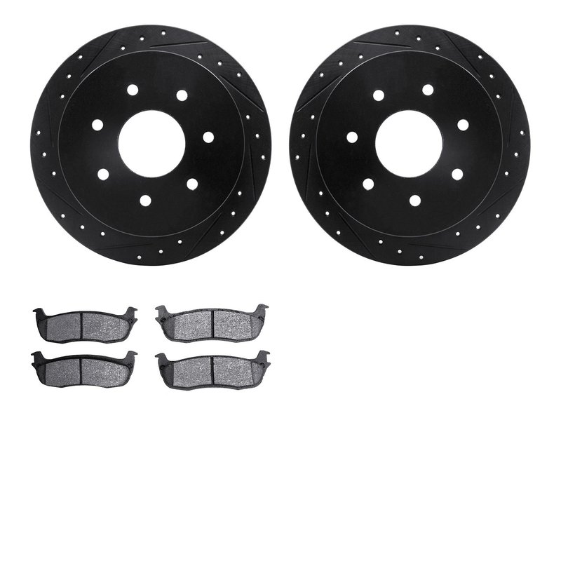 Dynamite Friction 8502-54121 Disc Brake Kit - Rear