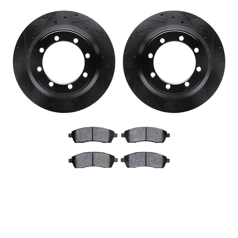 Dynamite Friction 8502-54130 Disc Brake Kit - Rear