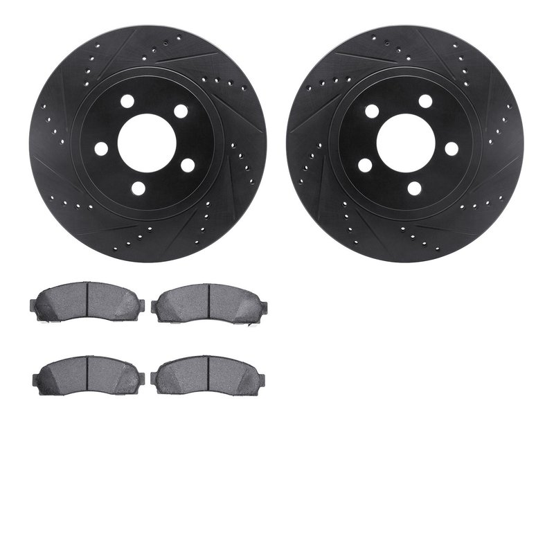 Dynamite Friction 8502-54139 Disc Brake Kit - Front