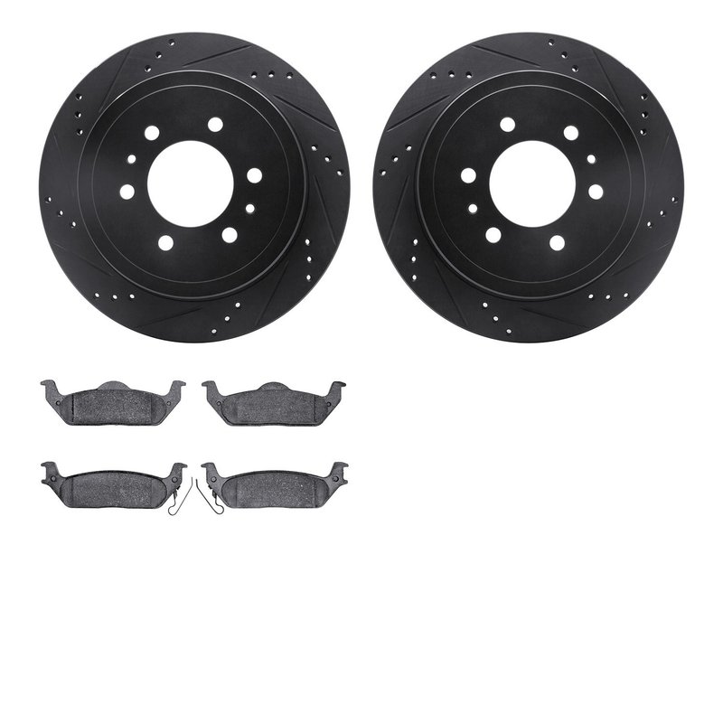 Dynamite Friction 8502-54161 Disc Brake Kit - Rear