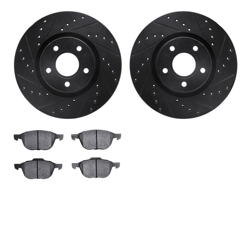 Dynamite Friction 8502-54167 Disc Brake Kit - Front