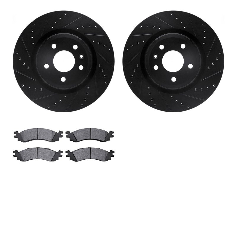 Dynamite Friction 8502-54204 Disc Brake Kit - Front