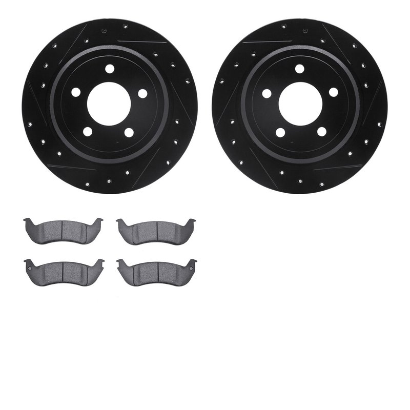 Dynamite Friction 8502-56016 Disc Brake Kit - Rear