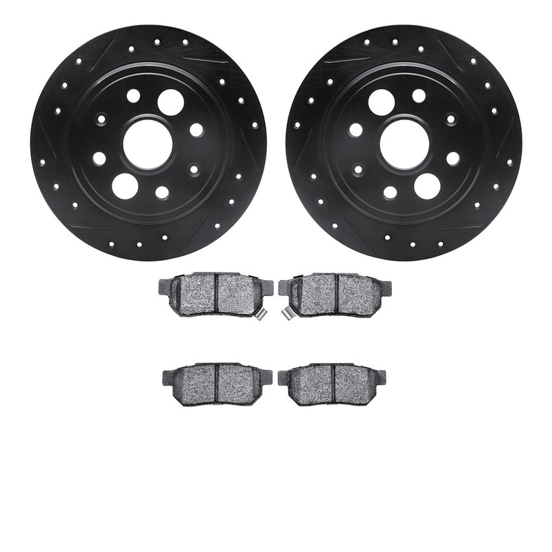 Dynamite Friction 8502-58000 Disc Brake Kit - Rear