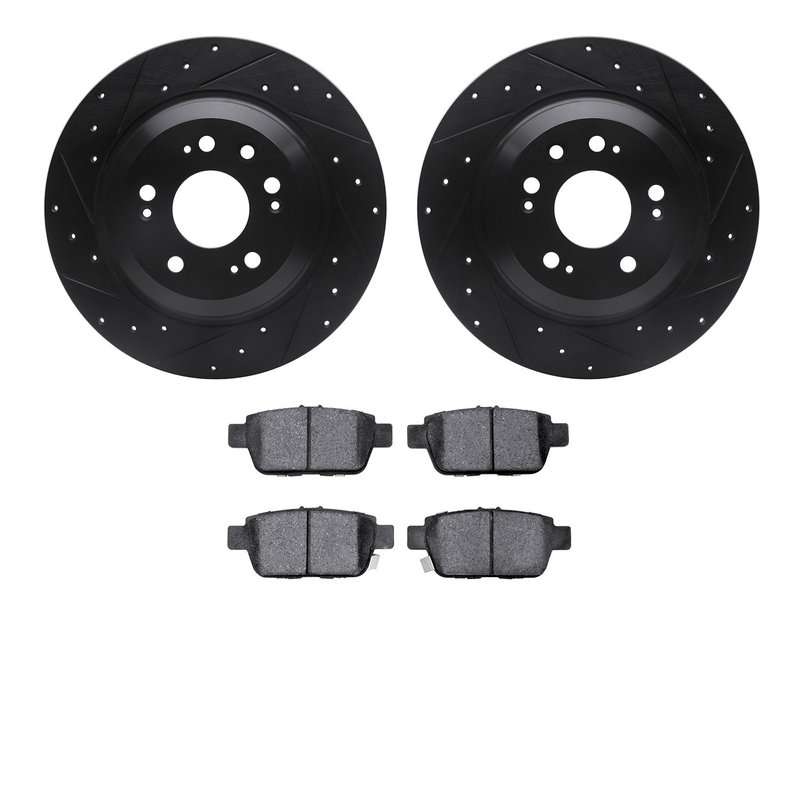 Dynamite Friction 8502-58027 Disc Brake Kit - Rear