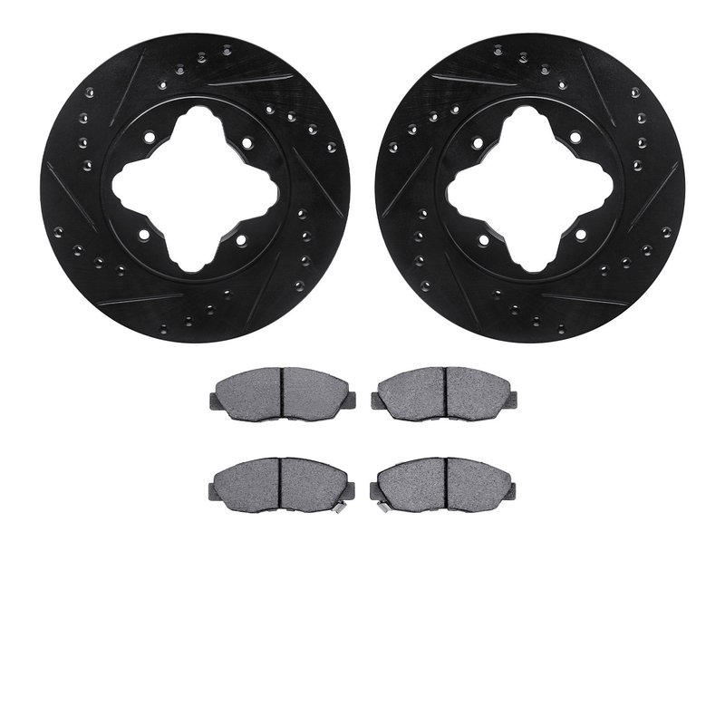 Dynamite Friction 8502-59016 Disc Brake Kit - Front