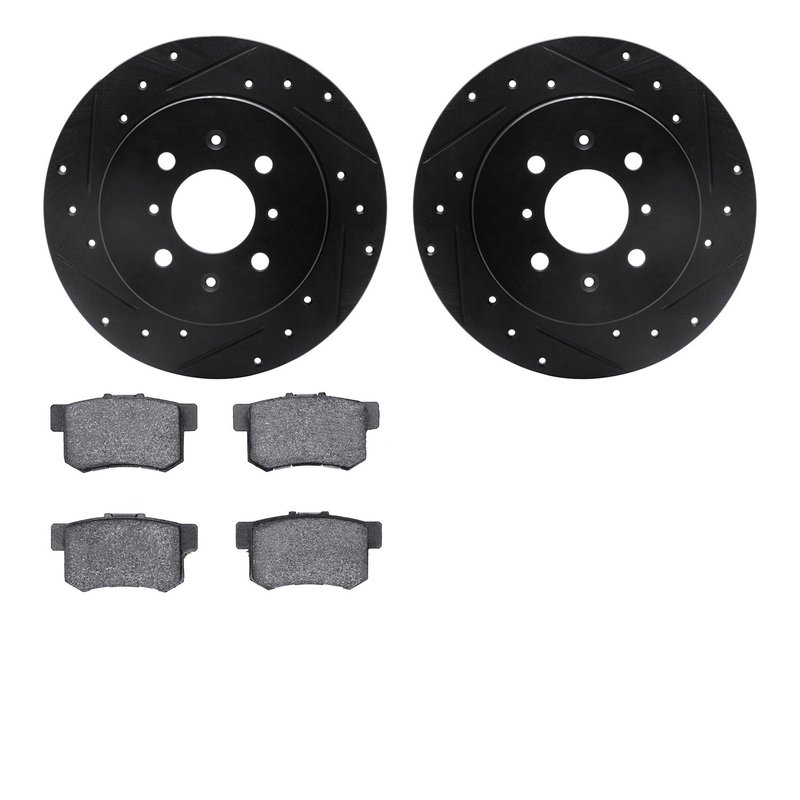 Dynamite Friction 8502-59034 Disc Brake Kit - Rear