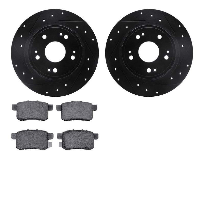 Dynamite Friction 8502-59036 Disc Brake Kit - Rear