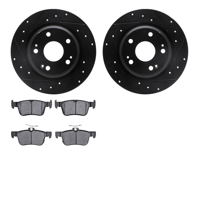 Dynamite Friction 8502-59115 Disc Brake Kit - Rear