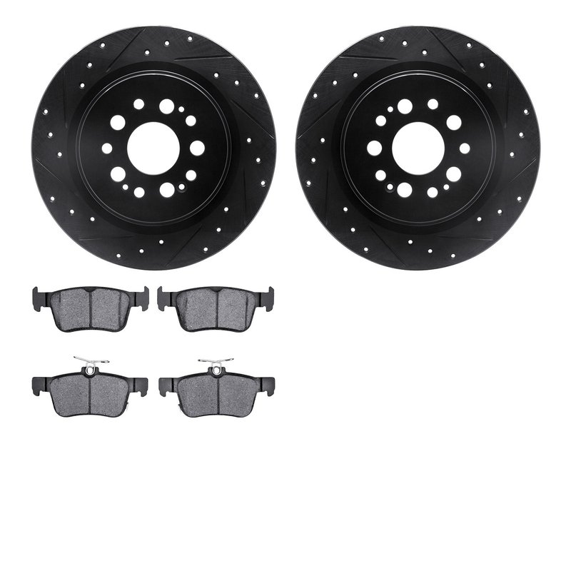 Dynamite Friction 8502-59120 Disc Brake Kit - Rear