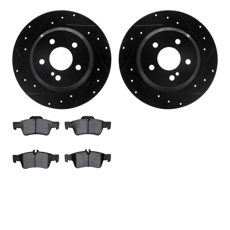 Dynamite Friction 8502-63042 Disc Brake Kit - Rear