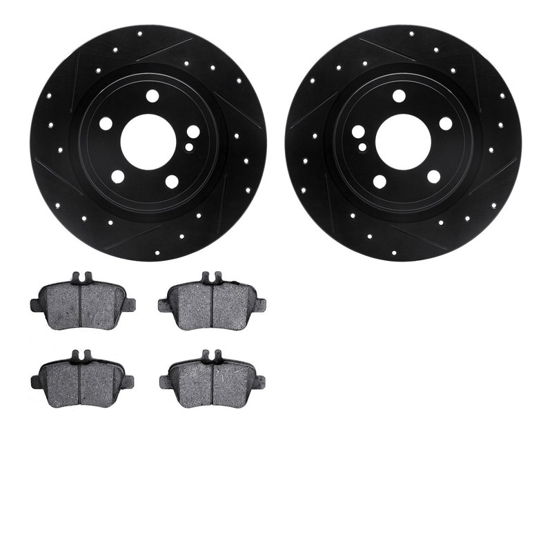 Dynamite Friction 8502-63058 Disc Brake Kit - Rear