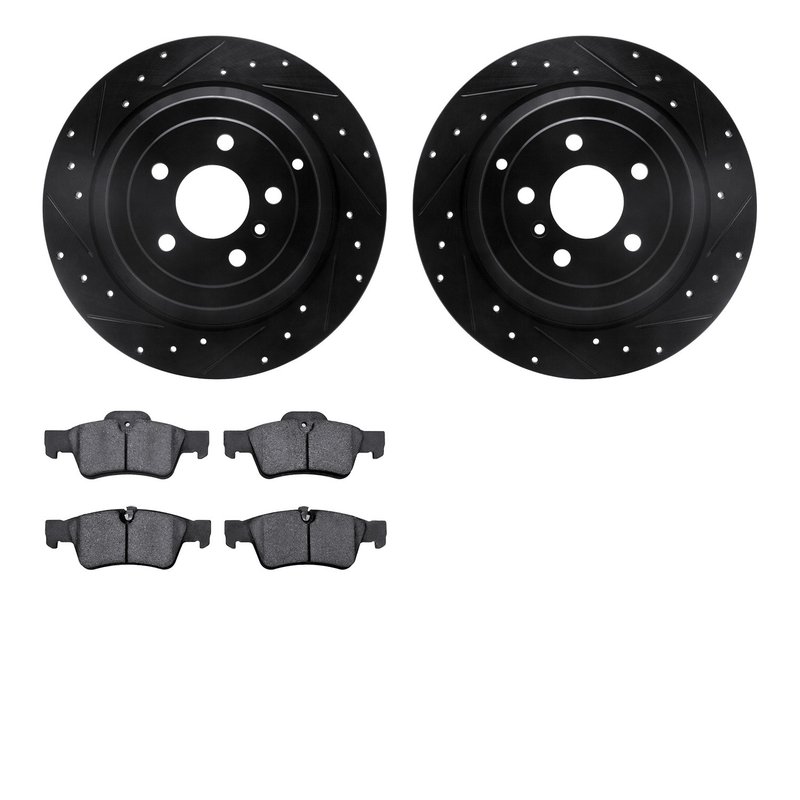 Dynamic Friction 8502-63106 Disc Brake Kit - Rear