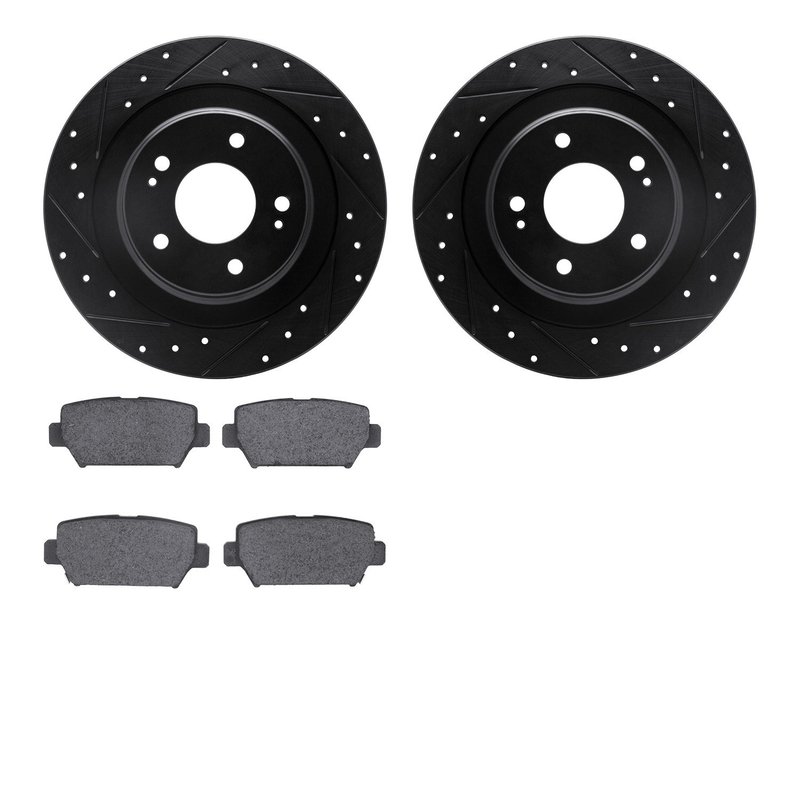 Dynamite Friction 8502-72069 Disc Brake Kit - Rear