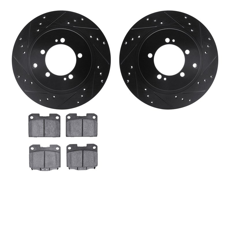Dynamite Friction 8502-72183 Disc Brake Kit - Rear