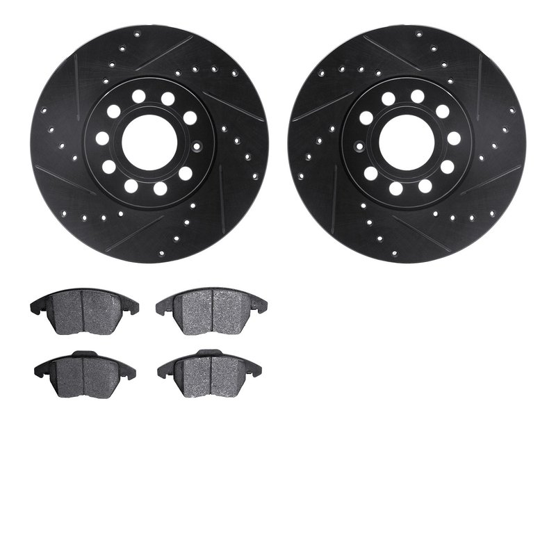 Dynamite Friction 8502-74053 Disc Brake Kit - Front