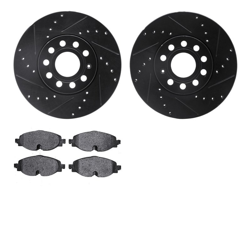 Dynamite Friction 8502-74055 Disc Brake Kit - Front