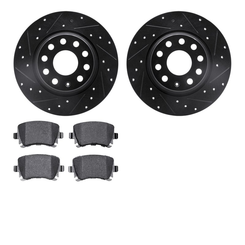 Dynamite Friction 8502-74098 Disc Brake Kit - Rear