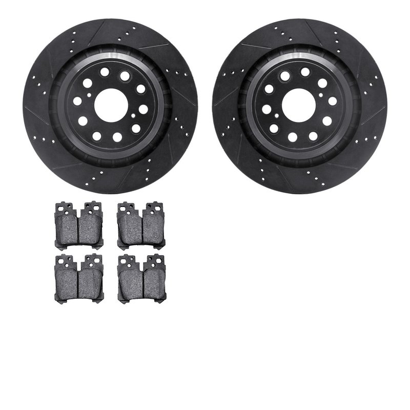 Dynamite Friction 8502-75116 Disc Brake Kit - Rear