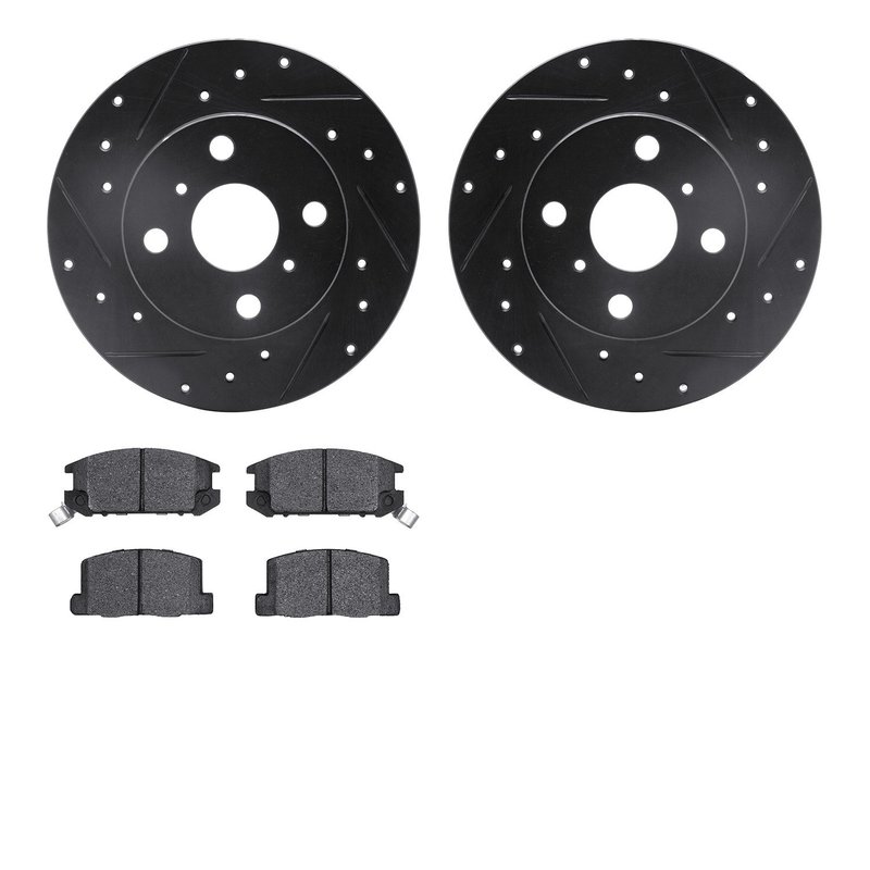 Dynamite Friction 8502-76019 Disc Brake Kit - Rear