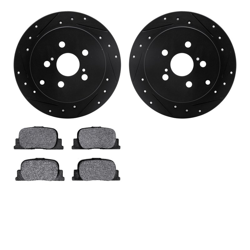 Dynamite Friction 8502-76063 Disc Brake Kit - Rear