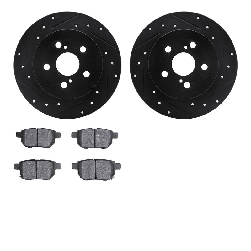 Dynamite Friction 8502-76087 Disc Brake Kit - Rear