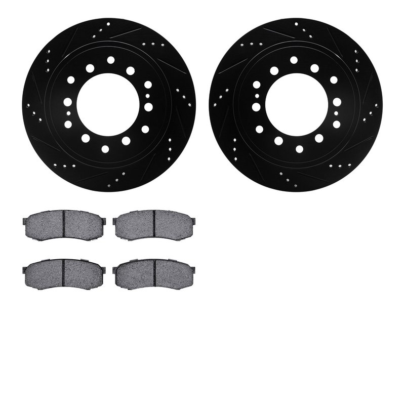 Dynamite Friction 8502-76176 Disc Brake Kit - Rear
