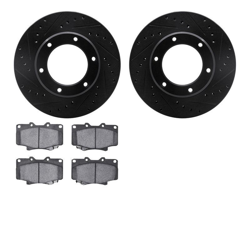 Dynamite Friction 8502-76412 Disc Brake Kit - Front