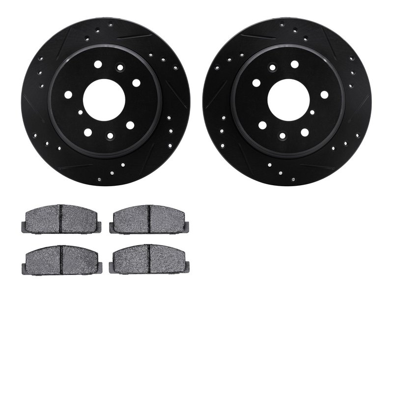 Dynamic Friction 8502-80004 Disc Brake Kit - Rear