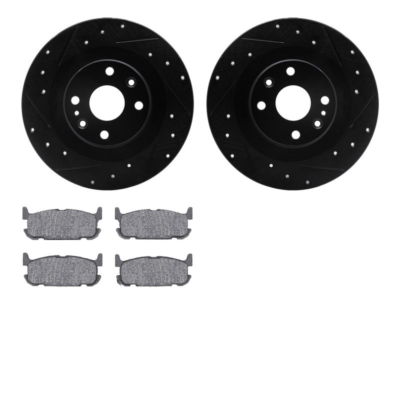 Dynamic Friction 8502-80024 Disc Brake Kit - Rear