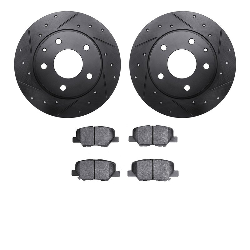 Dynamite Friction 8502-80036 Disc Brake Kit - Rear