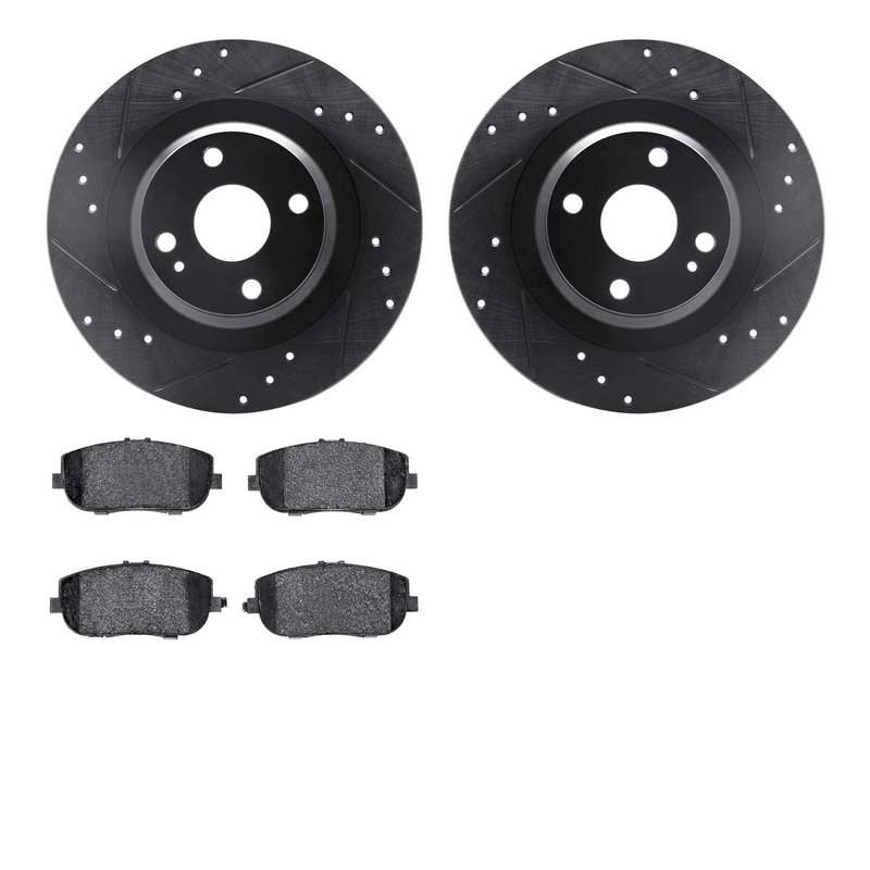 Dynamic Friction 8502-80068 Disc Brake Kit - Rear
