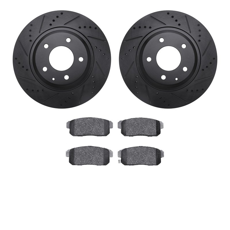 Dynamite Friction 8502-80214 Disc Brake Kit - Rear