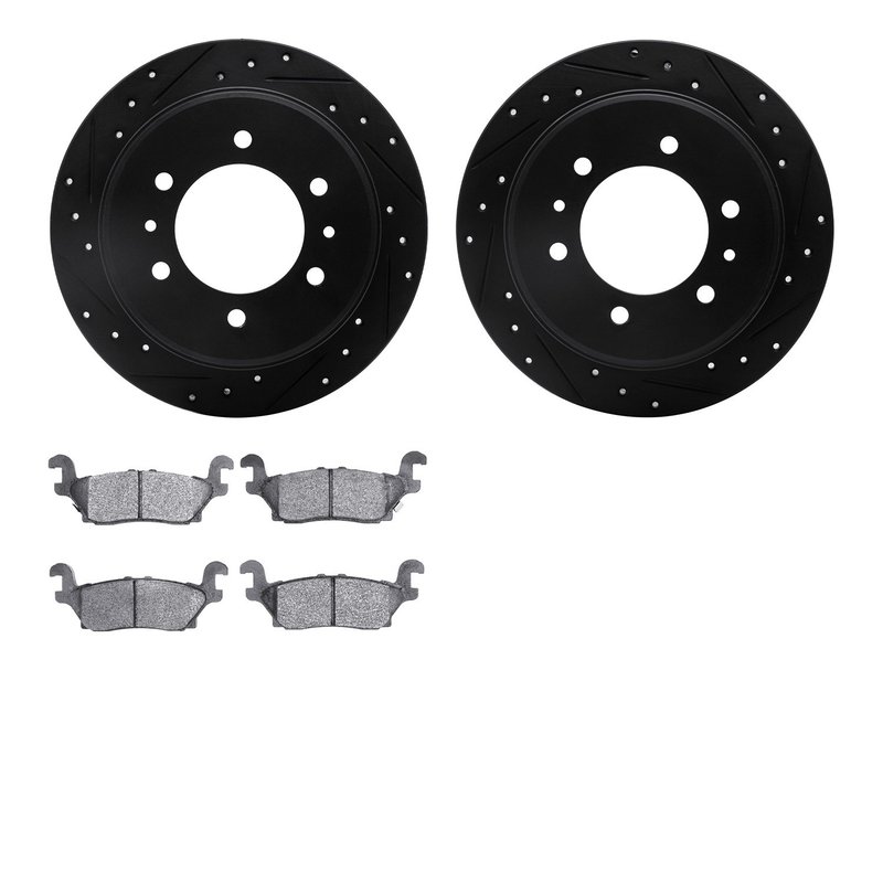 Dynamite Friction 8502-93002 Disc Brake Kit - Rear