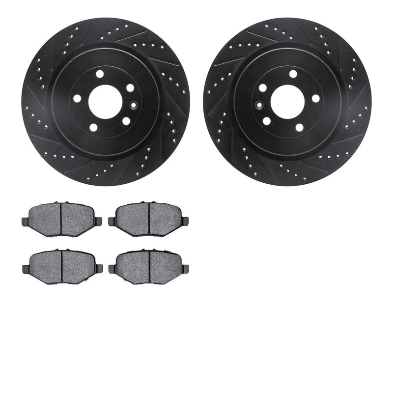 Dynamite Friction 8502-99665 Disc Brake Kit - Rear