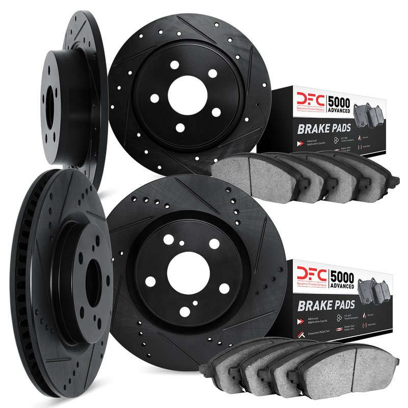 Dynamite Friction 8504-45042 Disc Brake Kit - Front and Rear