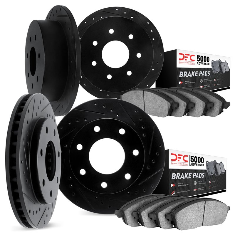 Dynamite Friction 8504-54324 Disc Brake Kit - Front and Rear