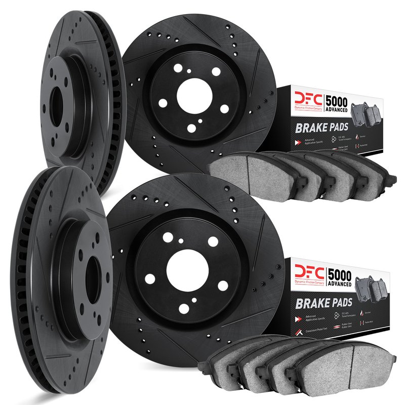 Dynamite Friction 8504-67109 Disc Brake Kit - Front and Rear