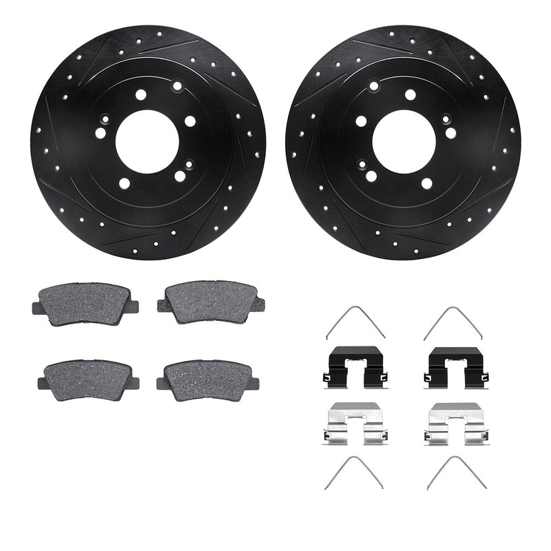 Dynamite Friction 8512-03093 Disc Brake Kit - Rear