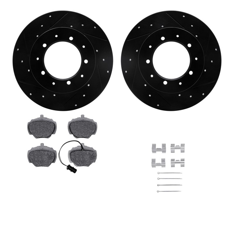 Dynamite Friction 8512-11002 Disc Brake Kit - Rear
