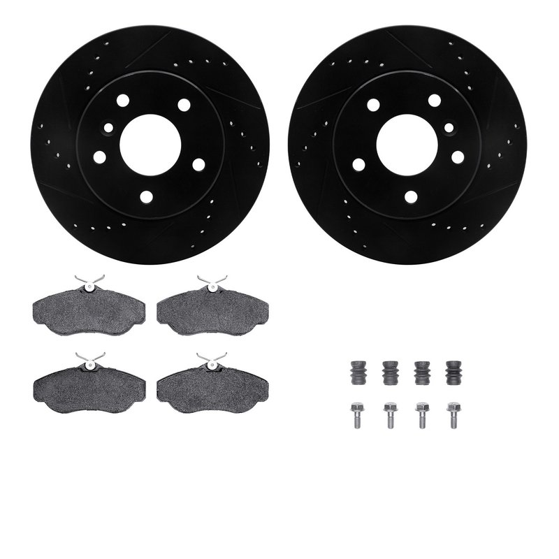 Dynamite Friction 8512-11009 Disc Brake Kit - Front