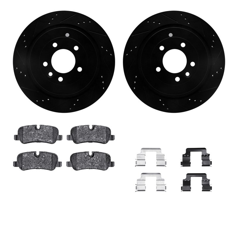 Dynamite Friction 8512-11015 Disc Brake Kit - Rear