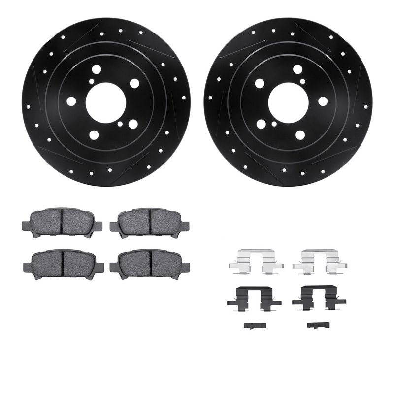 Dynamite Friction 8512-13024 Disc Brake Kit - Rear